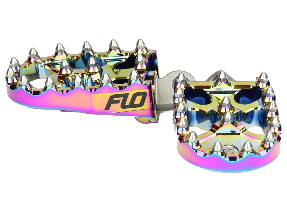 V2 MX Footpegs with HD Male Mount - Jet Fuel.