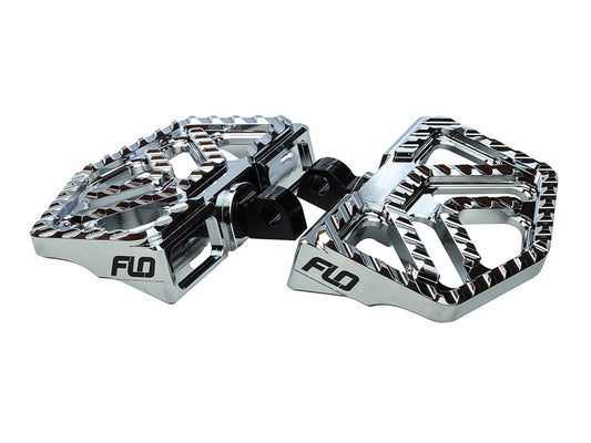 Savage Series Mini Floorboards with HD Male Mount - Chrome