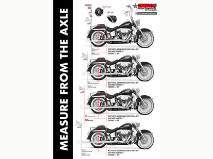 39in. True Dual SharkTail Exhaust - Chrome. Fits Softail 2007-2017.