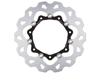 11.8in. Front Floating Wave Disc Rotor - Stainless Steel. Fits Touring 2014-2023 with HD Agitator Wheel.