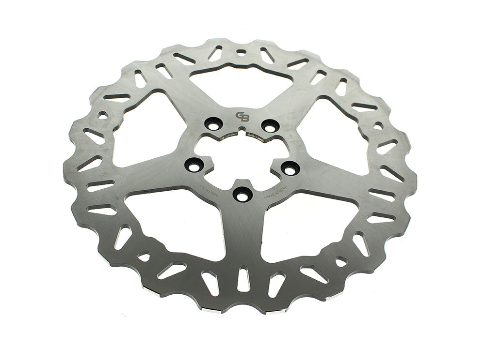 11.5in. Front Solid Mount Wave Disc Rotor. Fits Big Twin & Sportster 1984-1999.