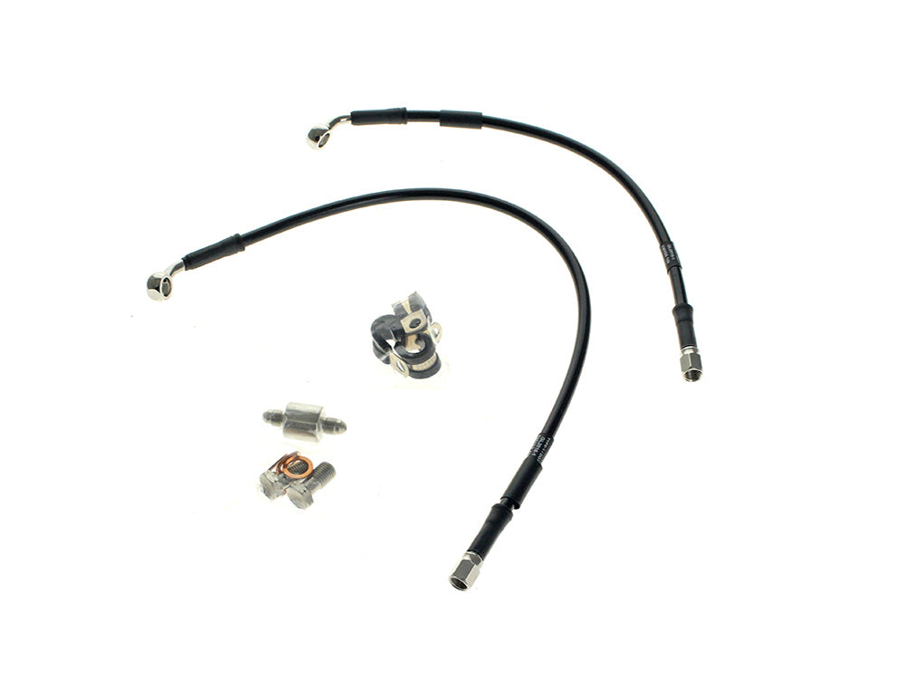 Rear Brake Line - Black. Fits Sportster 2004-2013