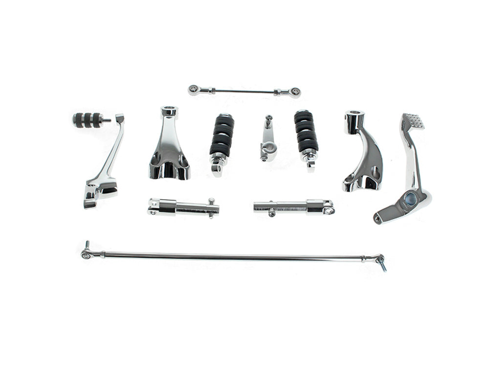 Forward Controls - Chrome. Fits Sportster 2004-2013