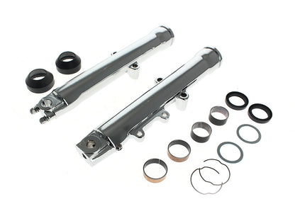 Fork Sliders - Chrome. Fits FL Softail 1986-1999