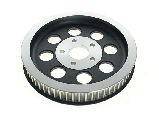 61 Tooth x 1.5in. Rear Pulley - Black. Fits Big Twin 1980-1999 with 1-1/2in. Wide Belt