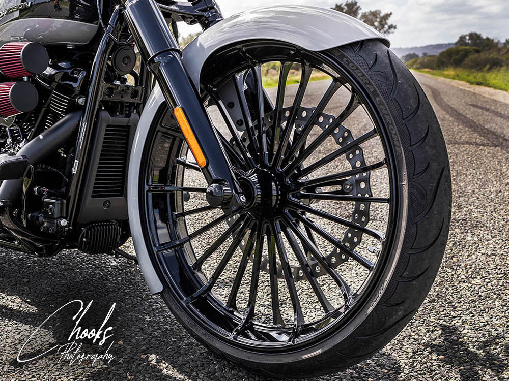 23in. x 3.75in. FXBR3/Breakout Replica Wheel - Gloss Black. Fits Breakout 2013up.