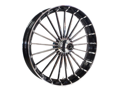 23in. x 3.75in. Ranger/Turbine Replica Wheel - Black Anodize, Polished Rim & Spoke Edge, Chrome Hub Kit. Fits Breakout 2013up.