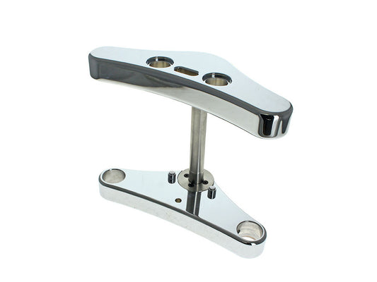 3 Degree Raked 39mm Wide Glide Conversion Triple Tree Kit - Chrome. Fits Sportster 1988-2003, FXR 1988-1994 & Dyna 1991-2005.
