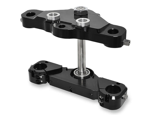 6 Degree X23 Raked Triple Tree Kit - Black. Fits Touring 1997-2013 with 23in. Wheel Upgrade.