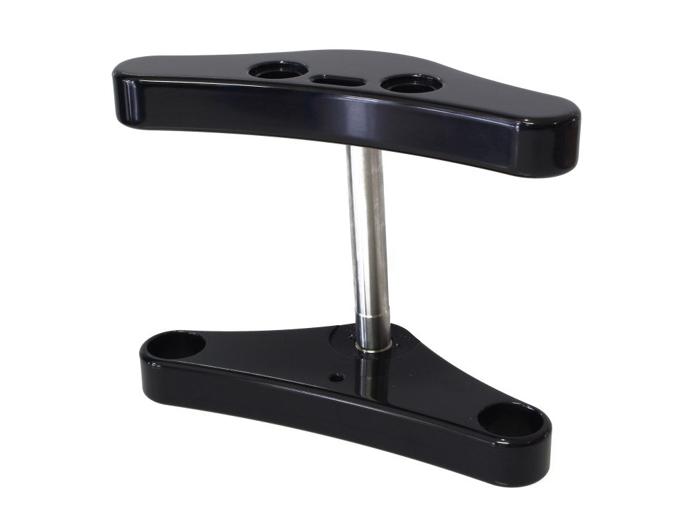 6 Degree Raked Triple Tree Kit - Black. Fits FX Softail 1984-2017 & Dyna Wide Glide 1993-2005.