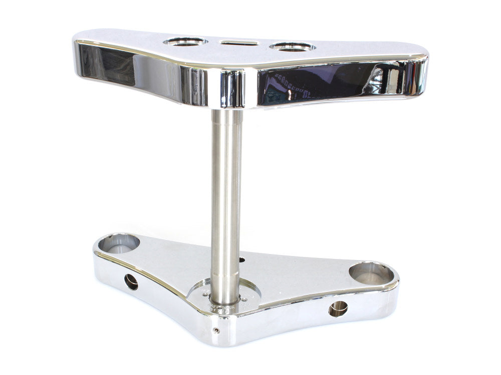 3 Degree Raked Triple Tree Kit - Chrome. Fits FX Softail 1984-2017 & Dyna Wide Glide 1993-2005.