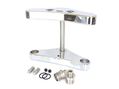 3 Degree Raked Triple Tree Kit - Chrome. Fits FX Softail 1984-2017 & Dyna Wide Glide 1993-2005.