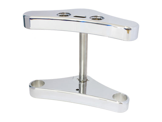 3 Degree Raked Triple Tree Kit - Chrome. Fits FX Softail 1984-2017 & Dyna Wide Glide 1993-2005.
