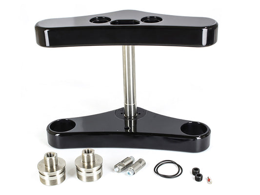 5 Degree Raked Wide Glide Triple Tree Kit - Black. Fits Dyna 2006-2011 & Dyna Wide Glide 2006-2017 with 23in. Wheel Upgrade.