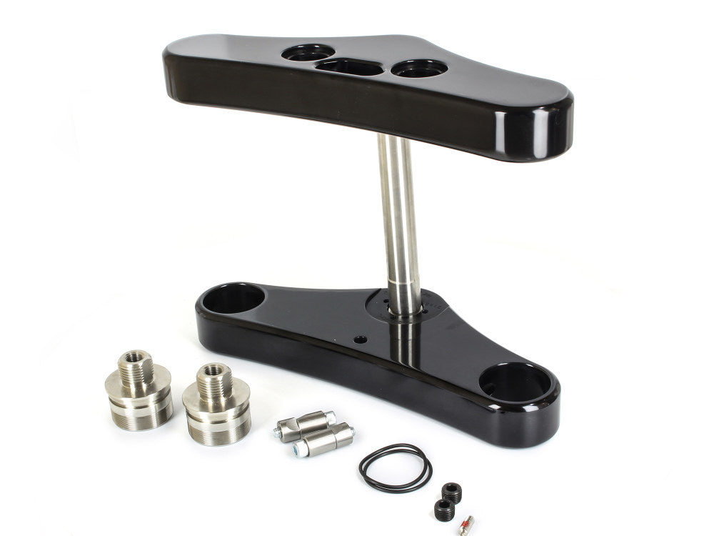5 Degree Raked Wide Glide Triple Tree Kit - Black. Fits Breakout 2013-2017 with 23in. Wheel Conversion.