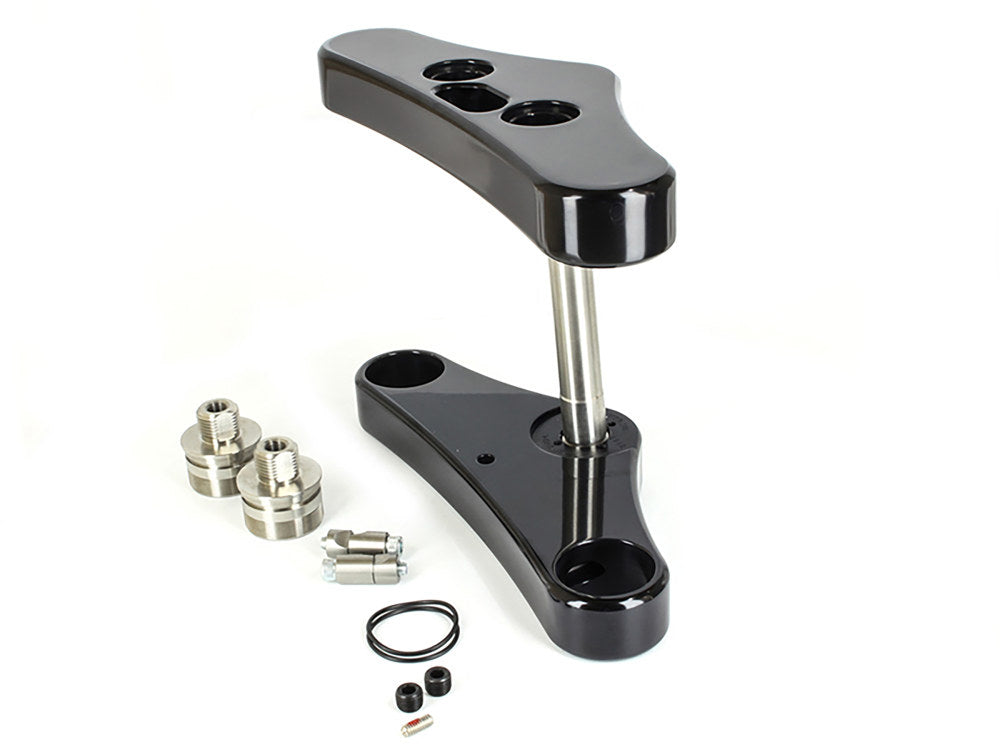 6 Degree Raked Wide Glide Triple Tree Kit - Black. Fits Breakout 2013-2017 with 26in. Wheel Upgrade.