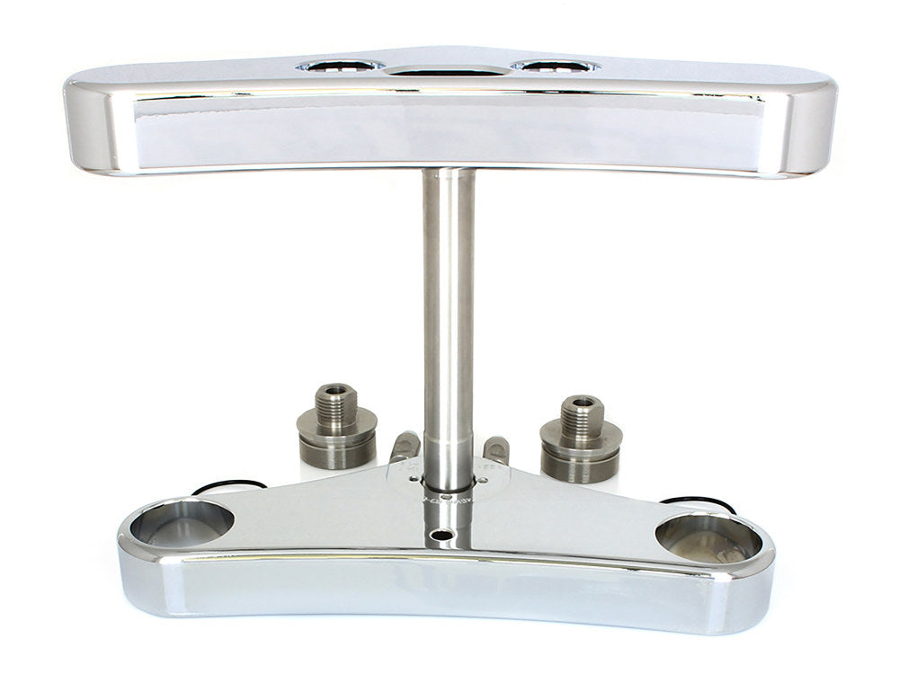 6 Degree Raked Wide Glide Triple Tree Kit - Chrome. Fits Breakout 2013-2017 with 26in. Wheel Upgrade.