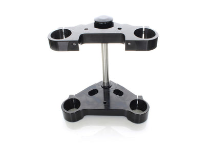 8 Degree Raked Triple Tree Kit - Black. Fits V-Rod 2012-2017 with OEM Inverted Front End & 26in. Wheel Upgrade.