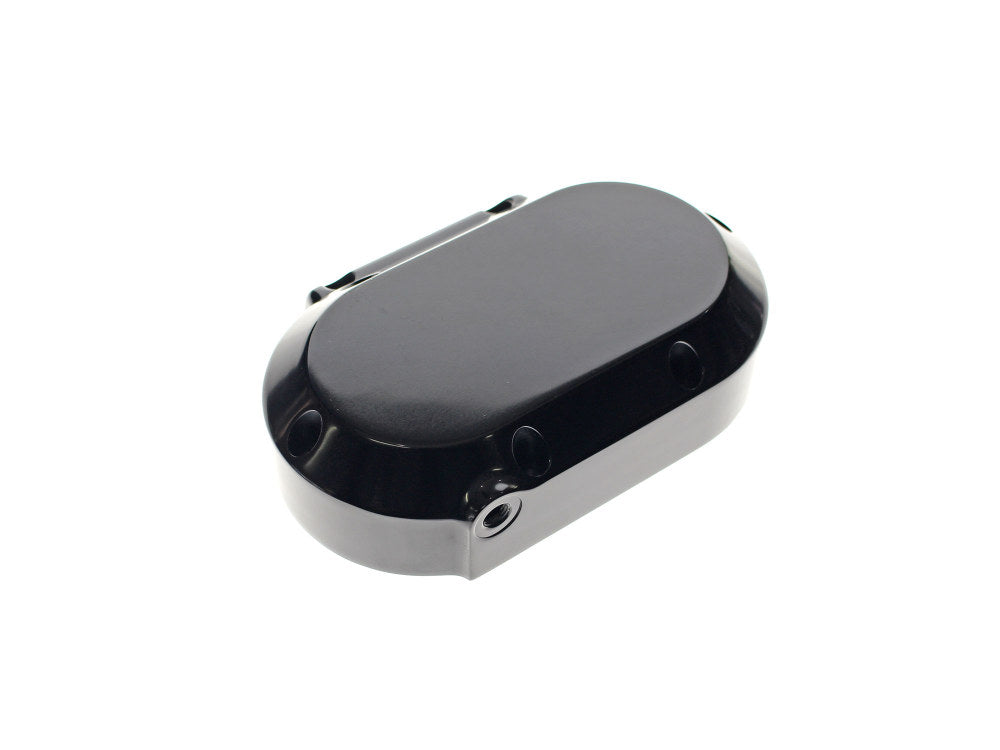 Smooth Hydraulic Clutch Cover - Black. Fits Softail 2007up, Dyna 2006-2017 & Touring 2007-2013.