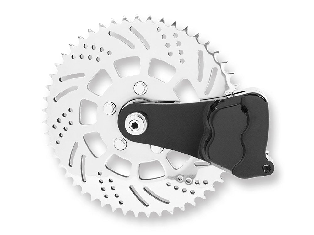 Left Hand Rear Sprocket Brake 4 Piston Caliper Kit - Black. Fits 3/4in. & 1in. Axles.