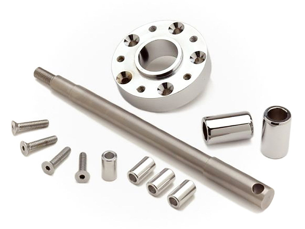 Wide Glide Conversion Hardware Kit - Chrome. Fits Sportster 2000-2007 & Dyna 2000-2003.