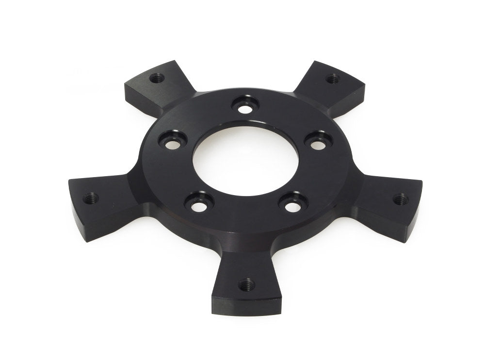 Rotor Adaptor. Adapts OEM Five Spoke Mount Rotors on to Hub Mount Rotor Wheels - Black. Fits Most Touring 2014-2023