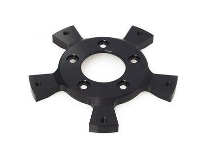 Rotor Adaptor. Adapts OEM Five Spoke Mount Rotors on to Hub Mount Rotor Wheels - Black. Fits Most Touring 2014-2023