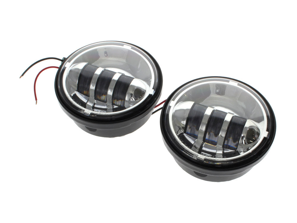 4-1/2in. LED Passing Lamp Inserts - Chrome.