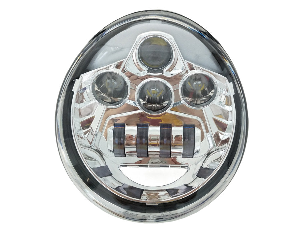 5-3/4in. LED HeadLight Insert with DRL - Chrome. Fits Night Rod Special 2012-2017 & Muscle 2009-2017.
