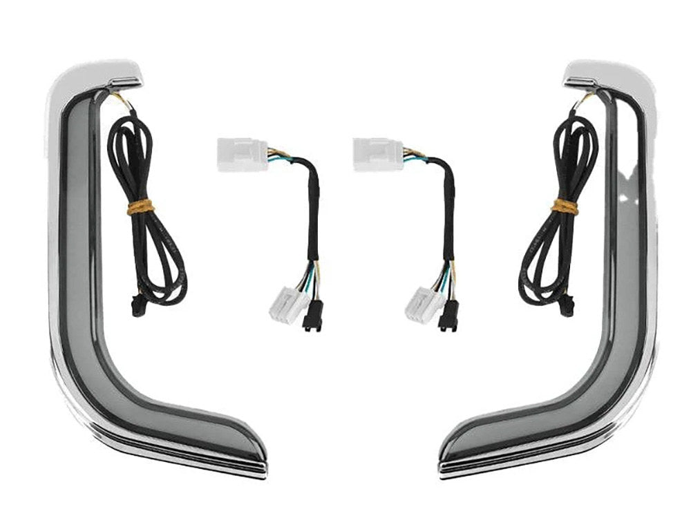 FusionFX Lower Fairing LED Lights - Black. Fits Touring 1998-2013 with Lower Fairing