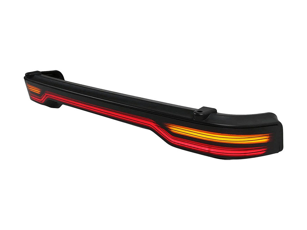Tour Pak Light Bar - Amber Turn, Red Run/Brake, Black Housing, Smoke Lens. Fits Touring 2014up.