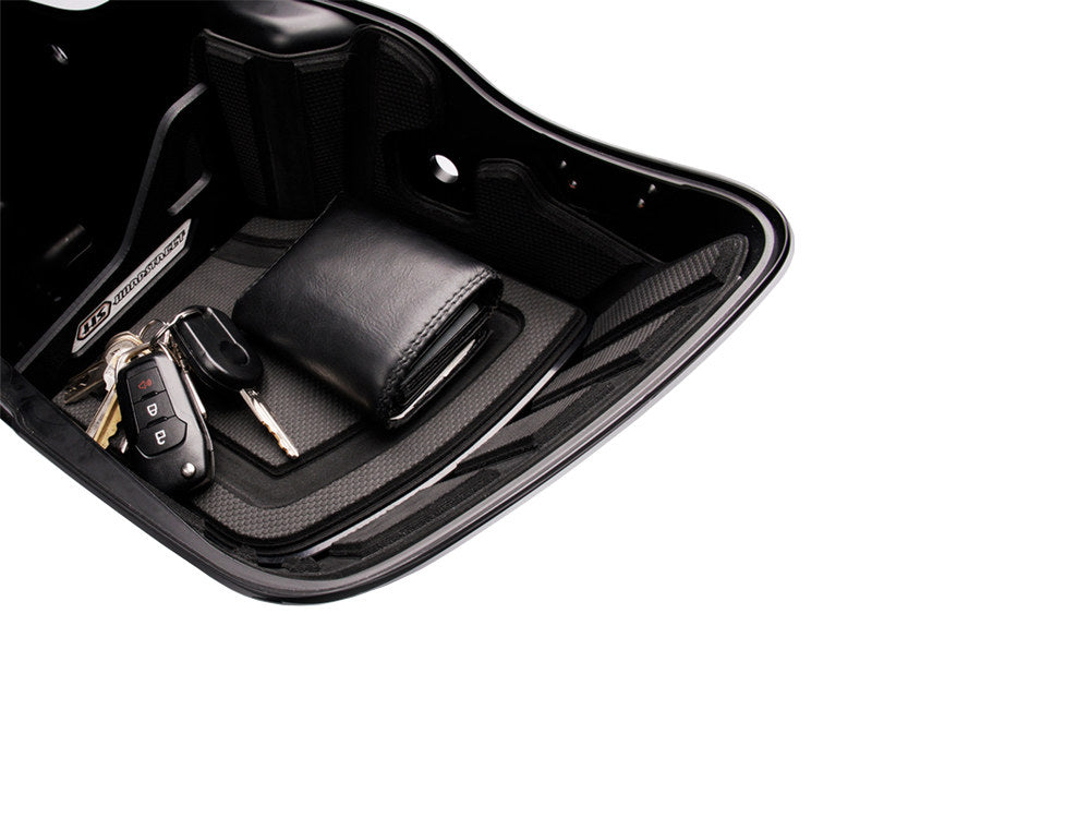 Ryt-There Saddle Bag Shelf - Charcoal. Fits Touring 2005-2013 Left & Right Bags.