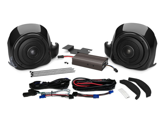 Wild Boar, 300 Watt Amp x 2 Speaker Lower Fairing Kit. Fits Limited Ultra Classic & Tri Glide Ultra 2014-2023 with Fairing Lowers