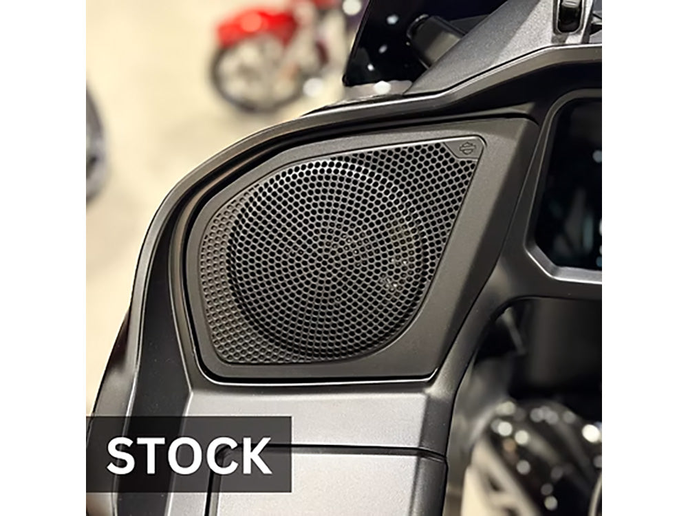 Upgraded Metal Mesh Speaker Grills - Black. Fits Road Glide 2024up