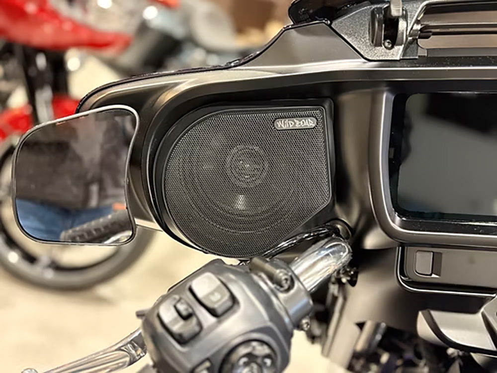 Upgraded Metal Mesh Speaker Grills - Black. Fits Street Glide 2024up