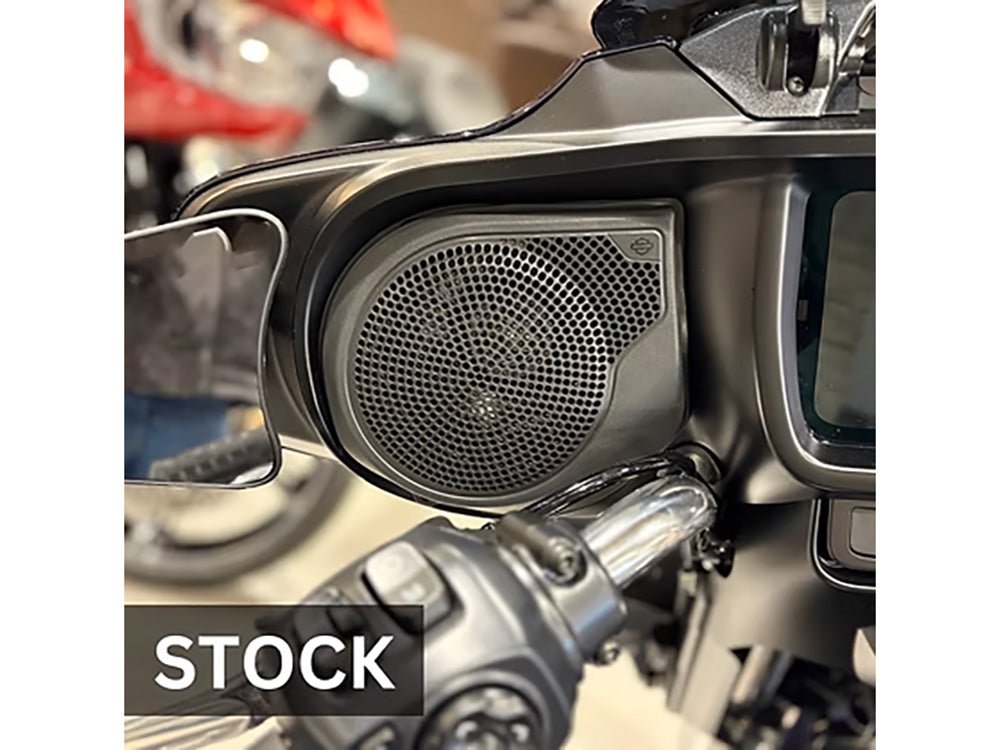 Upgraded Metal Mesh Speaker Grills - Black. Fits Street Glide 2024up