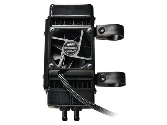 Fan Assisted 10 Row Vertical Oil Cooler Kit. Fits Softail 2018up