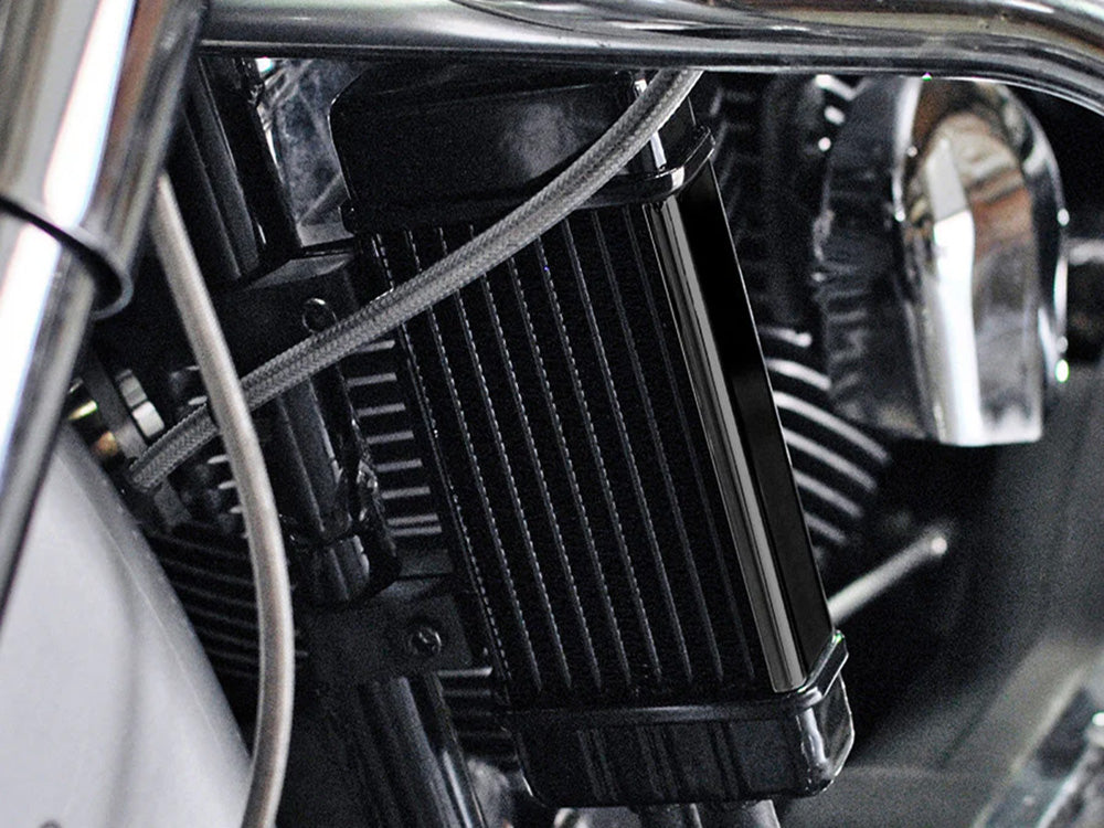 10-Row Vertical Wideline Oil Cooler Kit. Fits Sportster 1986-2021