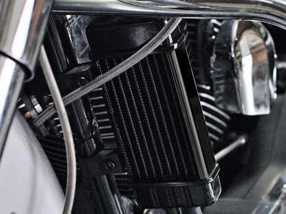 10-Row Vertical Wideline Oil Cooler Kit. Fits Sportster 1986-2021