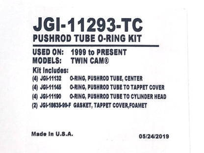 Push Rod O'Ring Kit. Fits Twin Cam Models 1999-2017.
