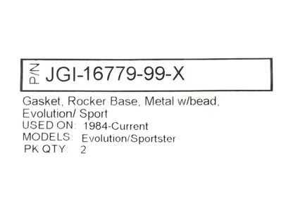 Rocker Cover Base Gaskets. Fits Big Twin 1984-1999 & Sportster 1986-2021.