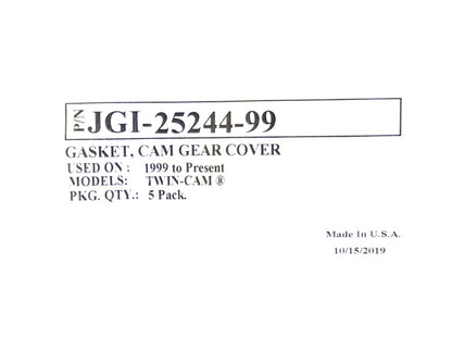 Cam Cover Gasket - Pack of 5. Fits Twin Cam 1999-2017.