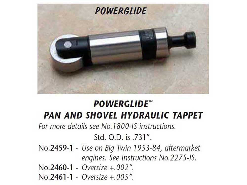 Powerglide Hydraulic Tappet. Fits Big Twin 1953-1984.