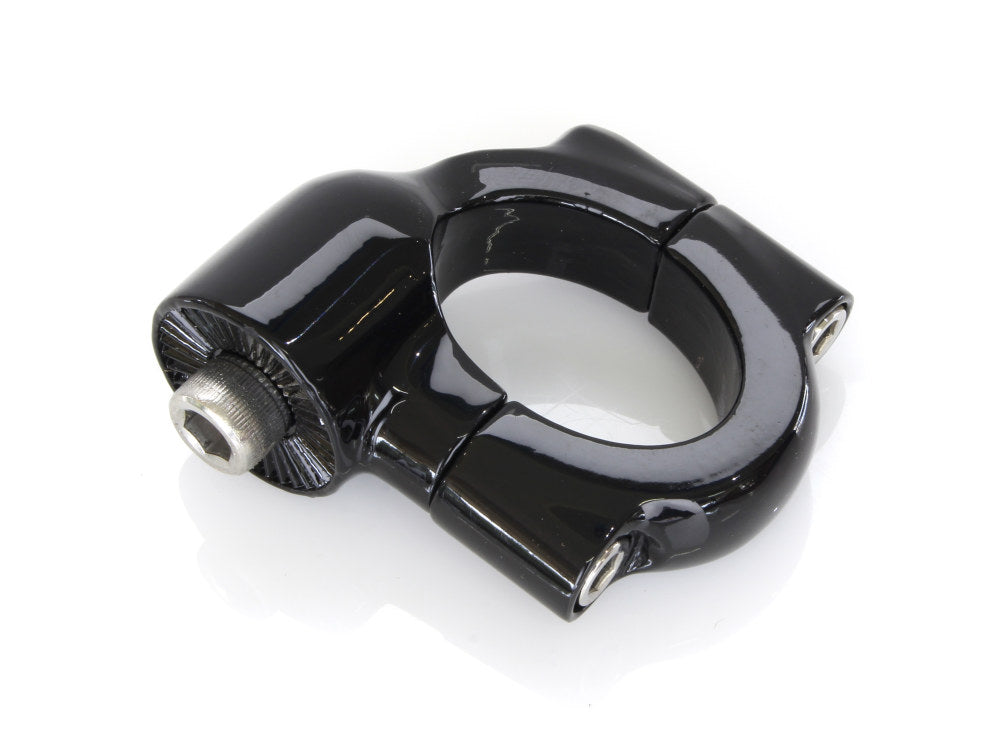 Side Mount Number Plate Clamp - Black. Fits Rocker & Breakout 2013-2017.