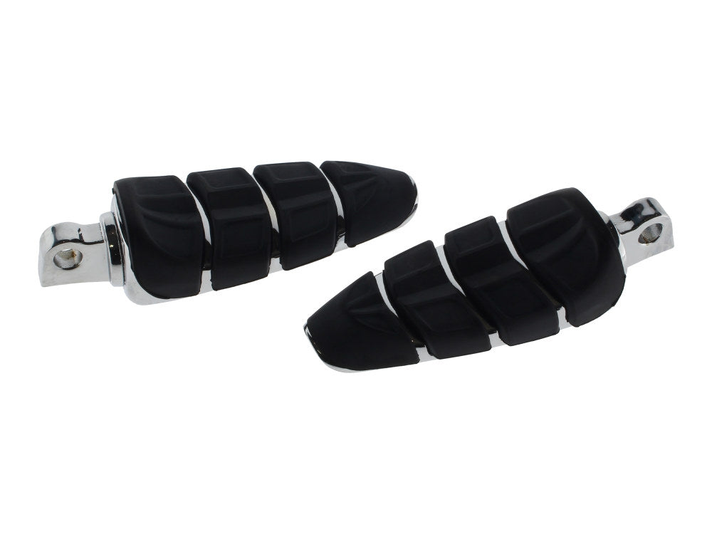 Kinetic Footpegs with Male Mounts - Chrome.