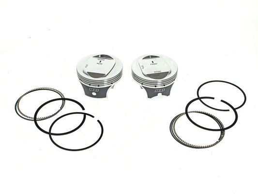 +.010in. Dome Top Pistons with 10.0:1 Compression Ratio. Fits CVO Twin Cam 2007-2017 with 110ci Engine & 'S' Models with 110ci Engines.