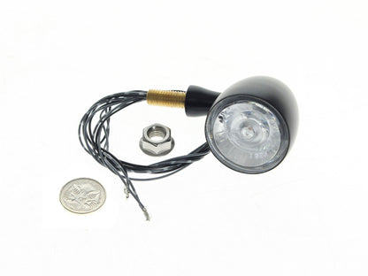 Bullet 1000 PL LED Turn Signal - Amber Turn - White Running Light - Black.