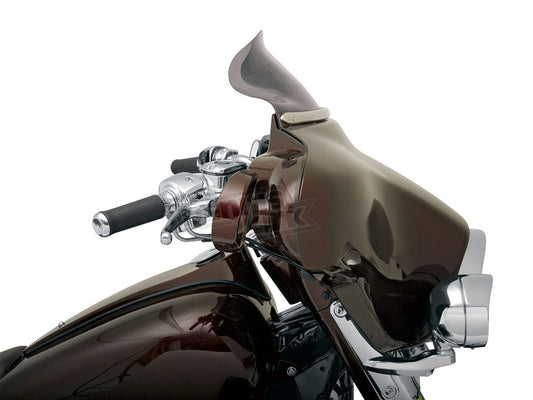 6.5in. Flare Windshield - Dark Smoke. Fits Electra Glide & Street Glide 1996-2013.