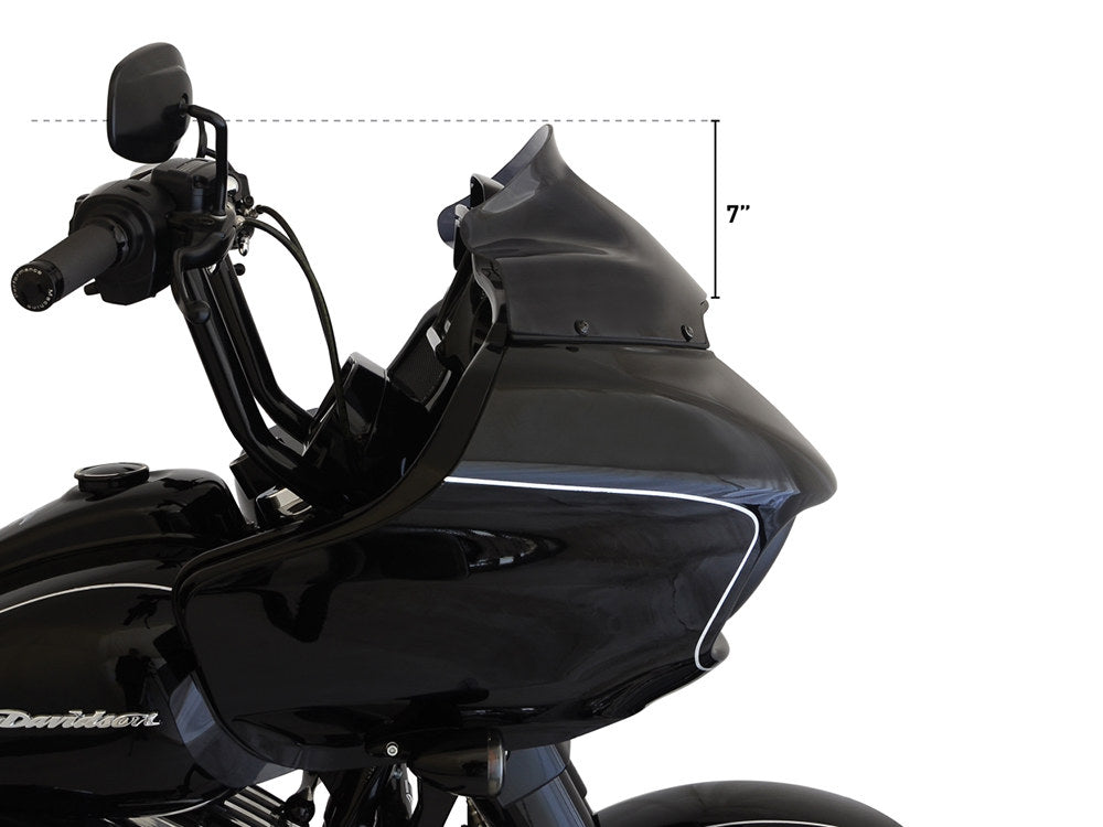 9in. Sports Flare Windshield - Dark Smoke Tint. Fits Road Glide 2015-2023