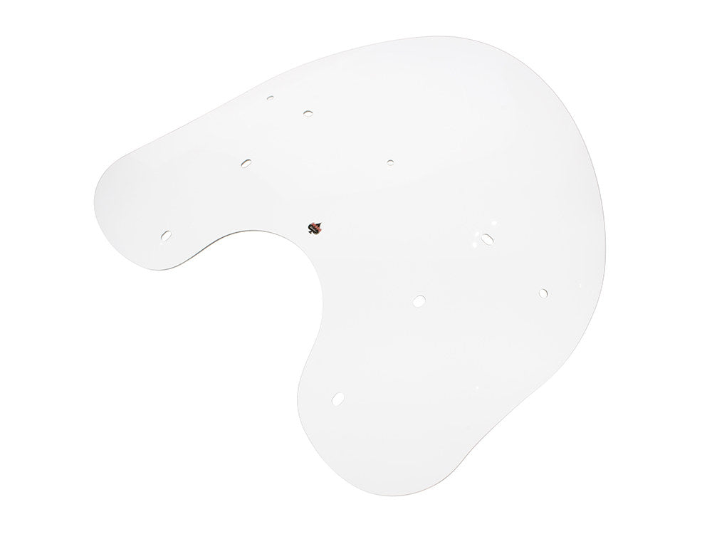 Flare Billboard Windshield - Clear. 17in. High x 26 3/8in. Wide. Fits Softail Deluxe & Heritage 2018up